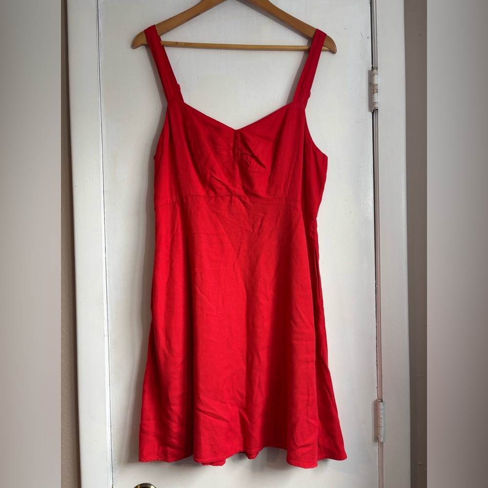 Old Navy Red Midi Sundress